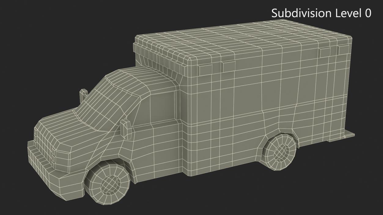 3D model Low Poly Stylized Model Ambulance 2