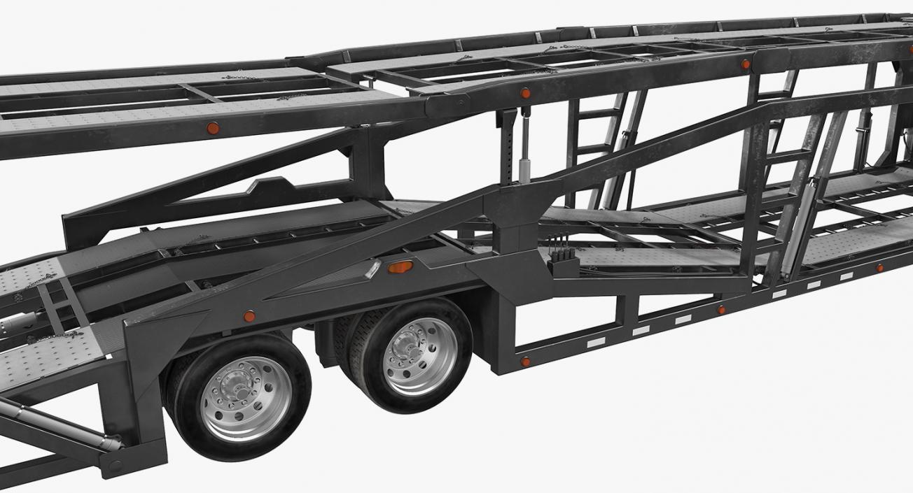 3D Car Hauler Trailer Generic