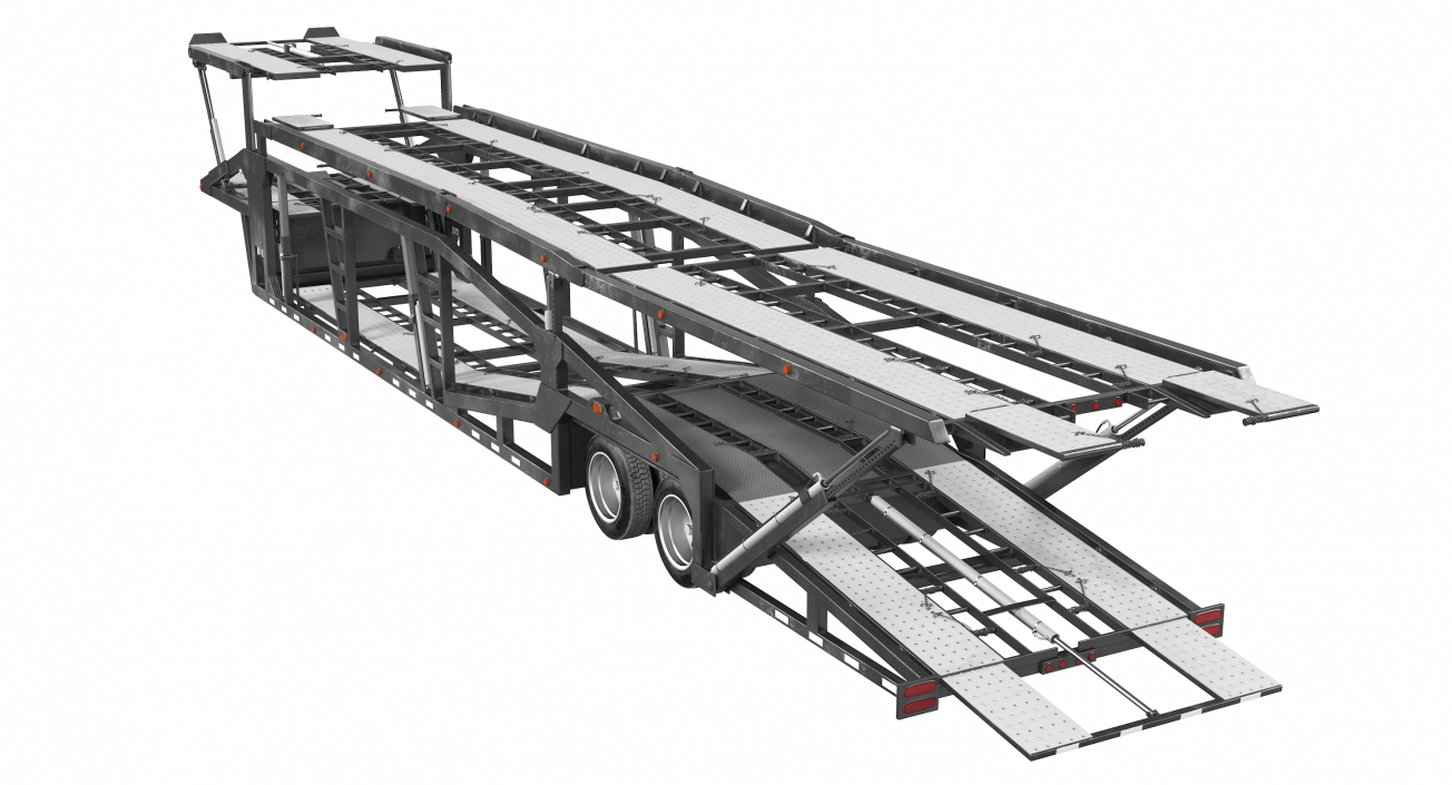 3D Car Hauler Trailer Generic