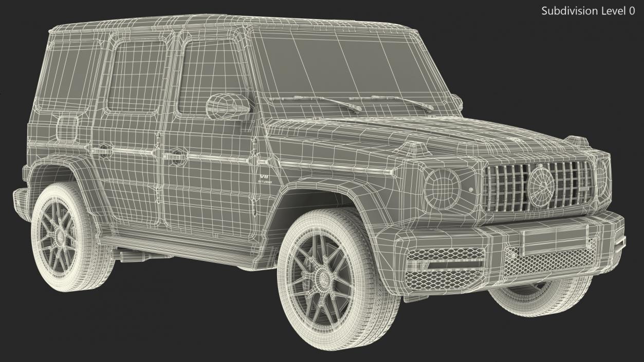 3D Mercedes-Benz G63 AMG 2019 Rigged model