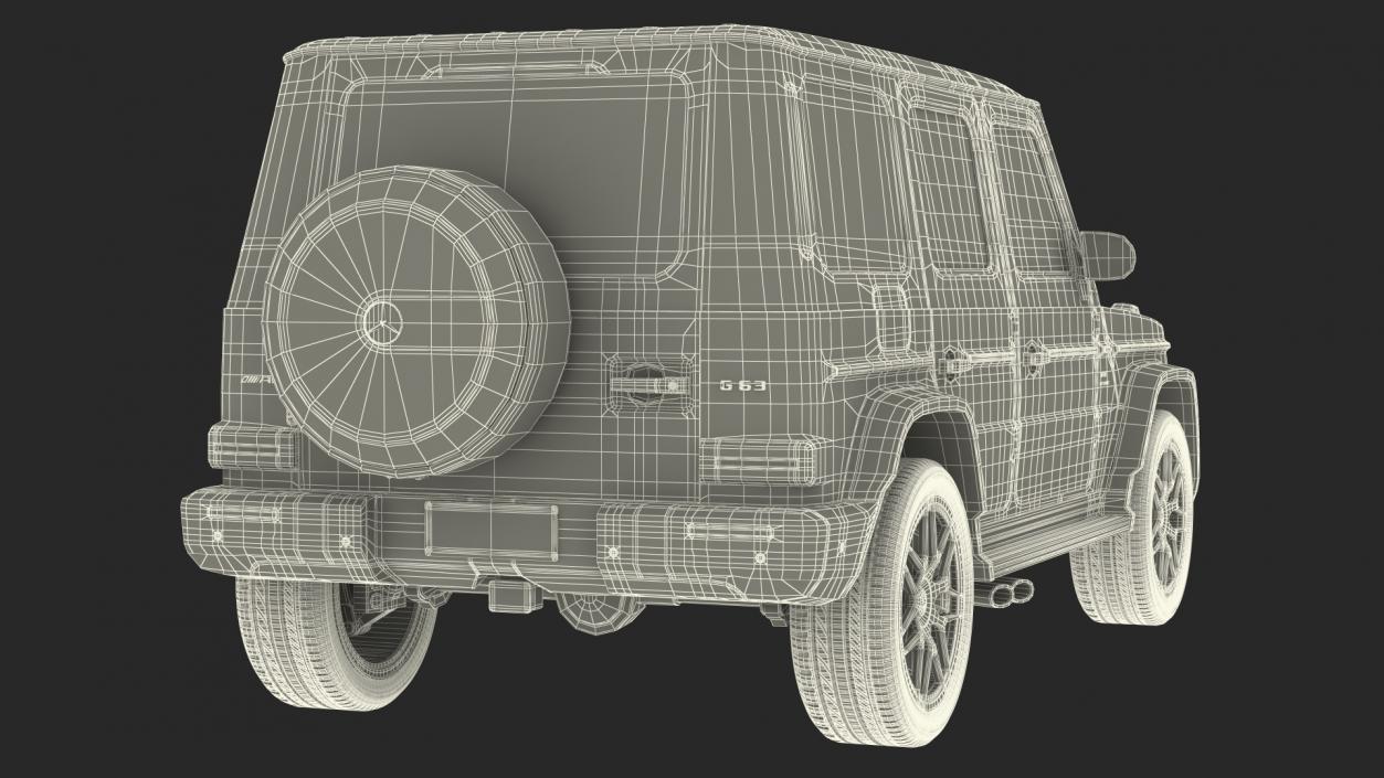 3D Mercedes-Benz G63 AMG 2019 Rigged model