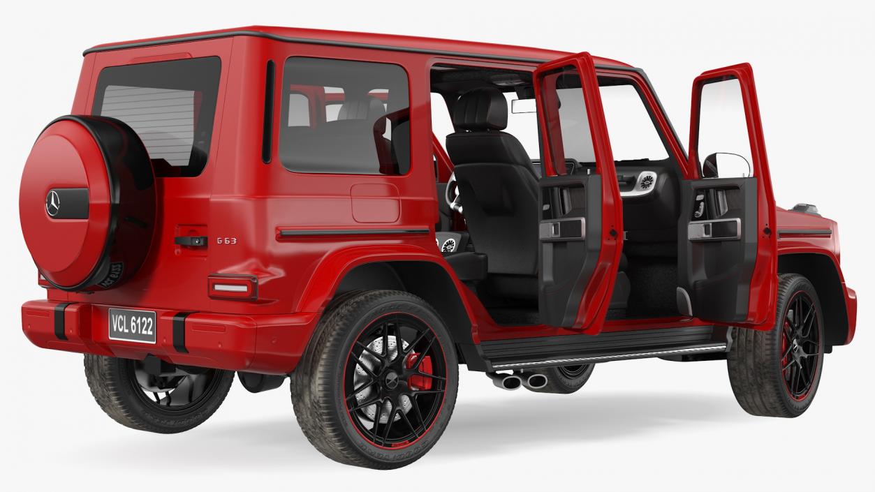 3D Mercedes-Benz G63 AMG 2019 Rigged model