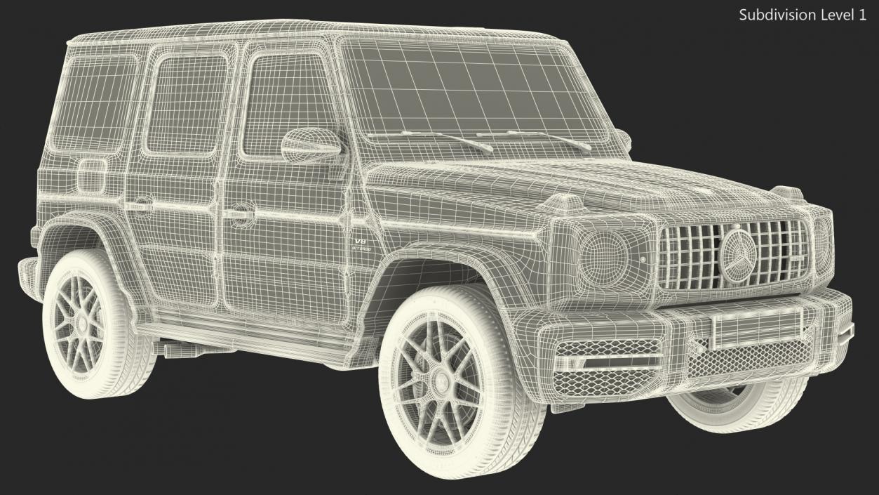 3D Mercedes-Benz G63 AMG 2019 Rigged model