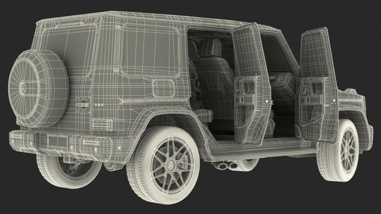 3D Mercedes-Benz G63 AMG 2019 Rigged model