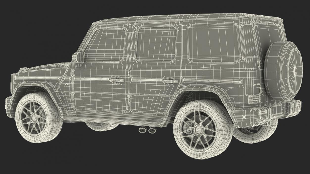 3D Mercedes-Benz G63 AMG 2019 Rigged model