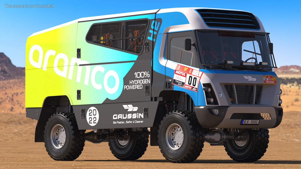 Hydrogen Racing Truck Gaussin H2 3D