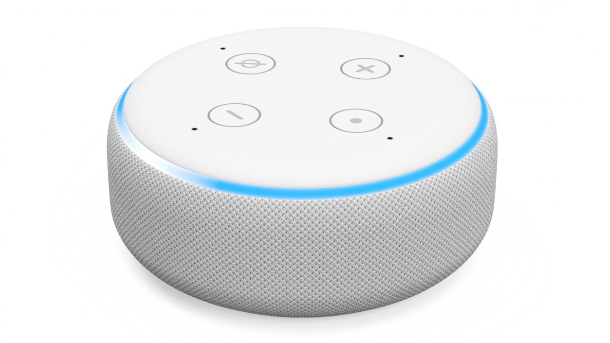 3D Amazon Echo Dot White