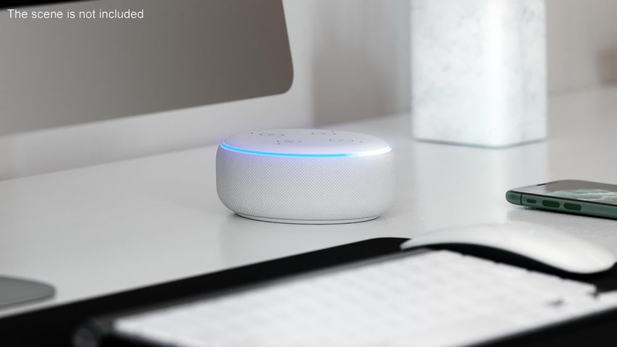 3D Amazon Echo Dot White