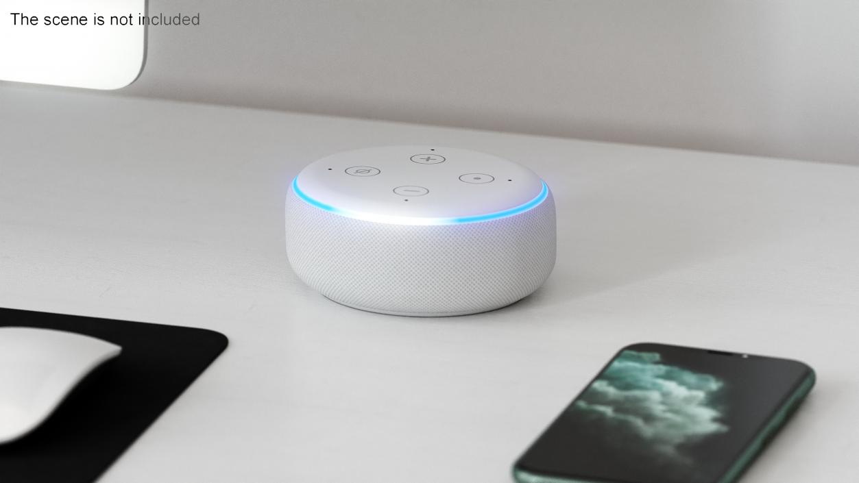 3D Amazon Echo Dot White