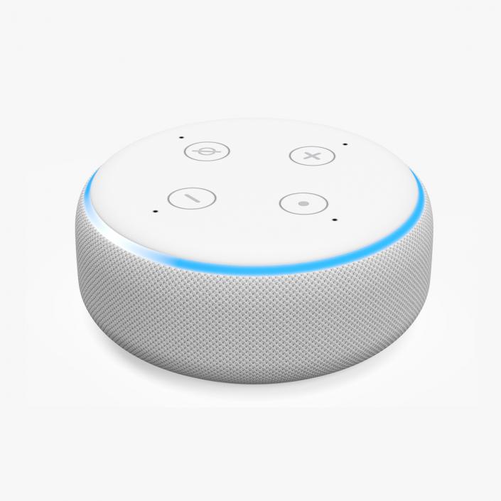 3D Amazon Echo Dot White