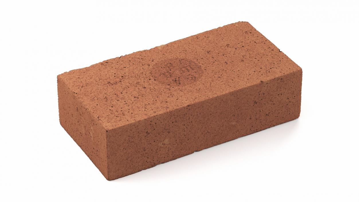 3D Rectangle Brown Fire Brick