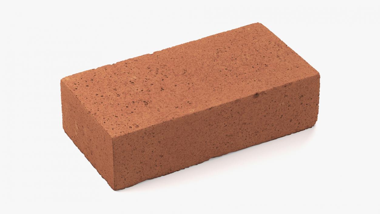 3D Rectangle Brown Fire Brick