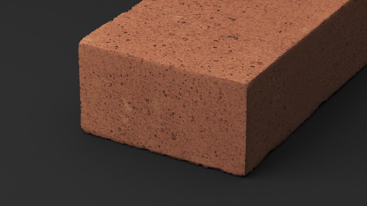 3D Rectangle Brown Fire Brick