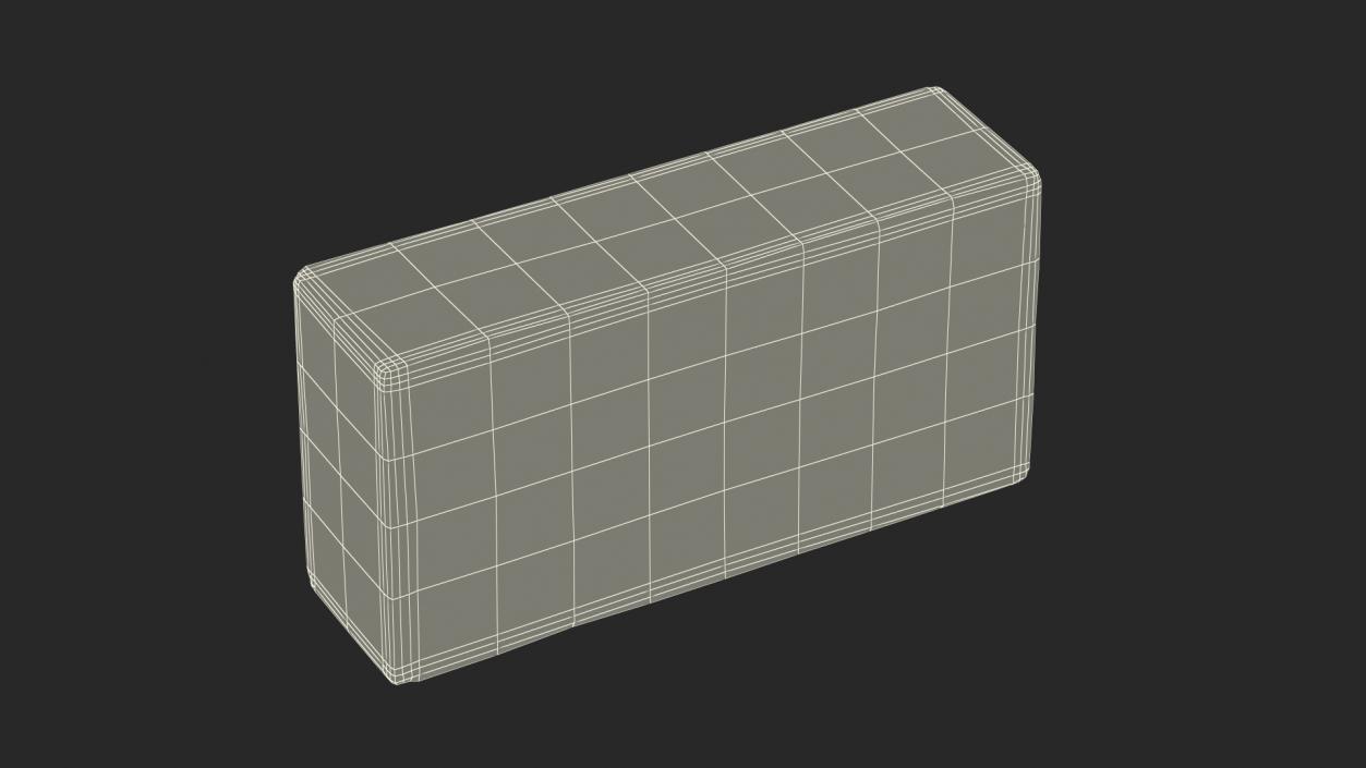 3D Rectangle Brown Fire Brick