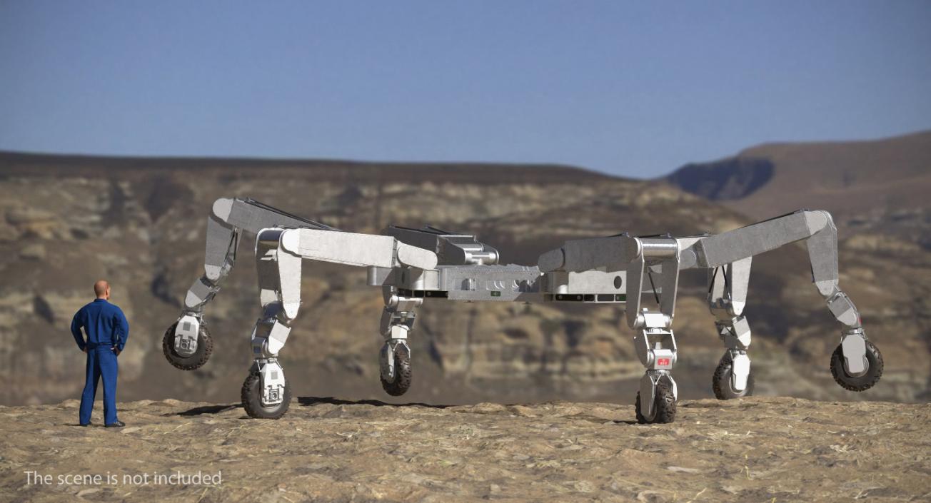 3D model Six Legged Robotic Lunar Rover