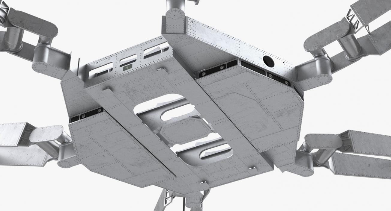 3D model Six Legged Robotic Lunar Rover