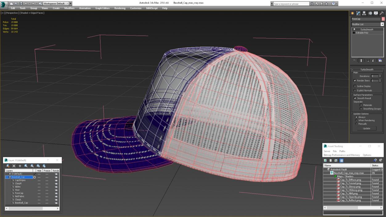 Baseball Cap 4 3D model