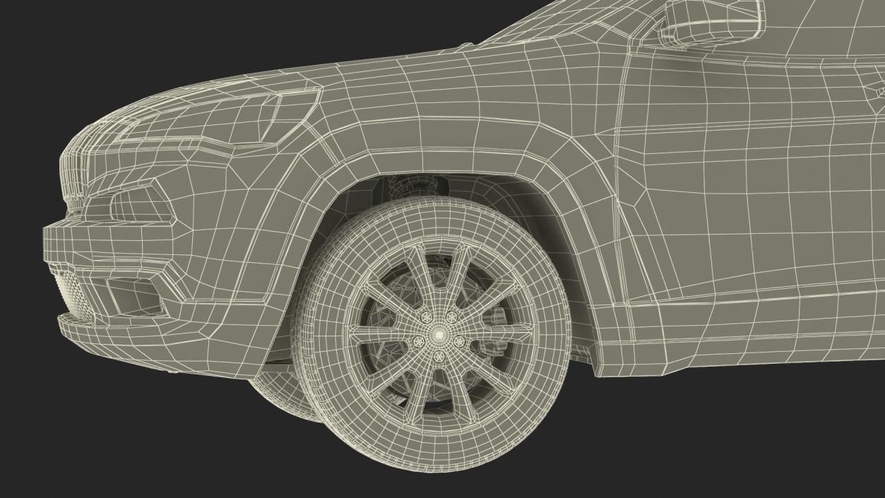 3D Modern SUV Rigged for Maya