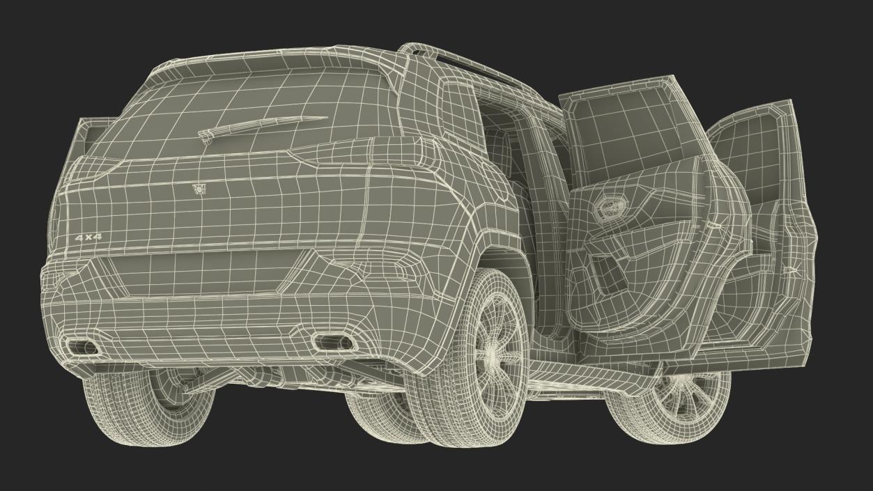 3D Modern SUV Rigged for Maya