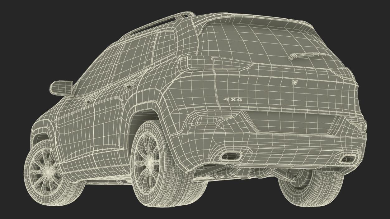 3D Modern SUV Rigged for Maya