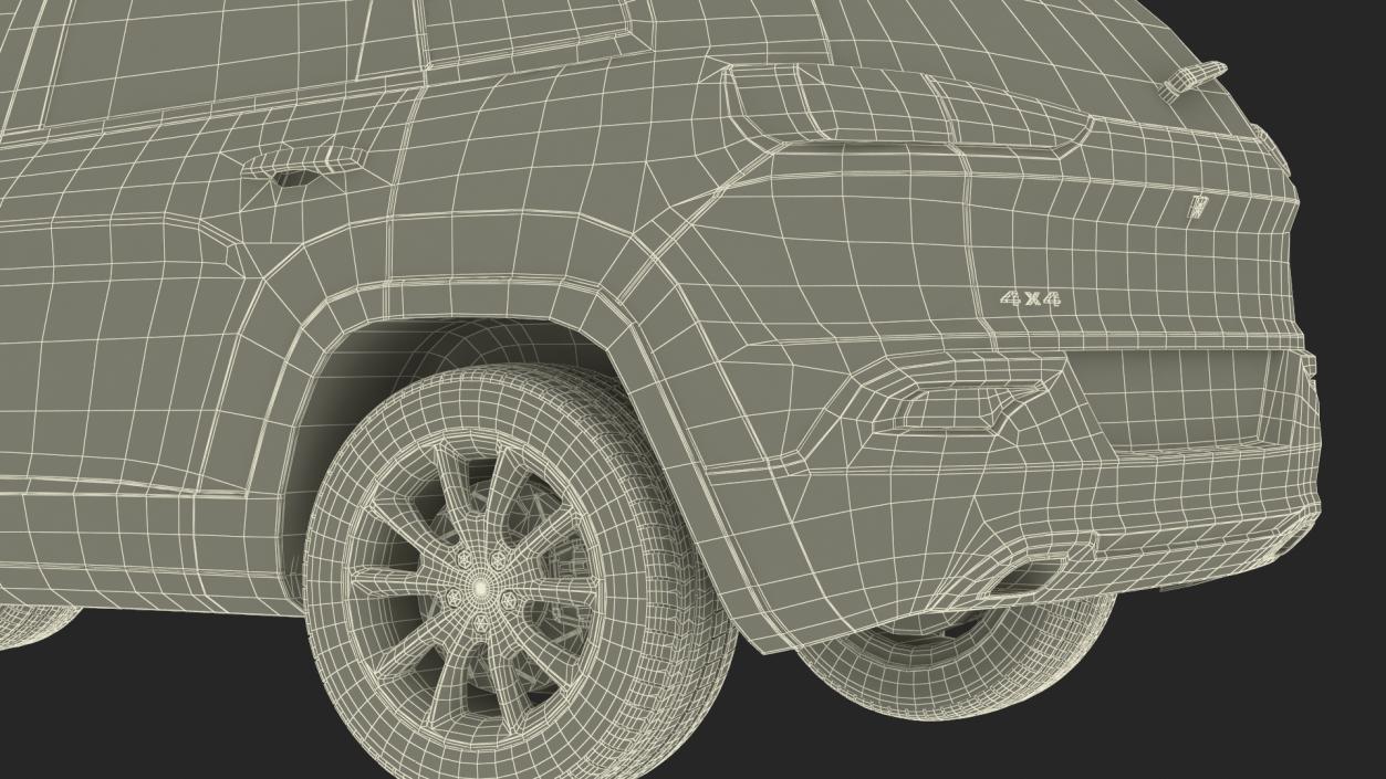 3D Modern SUV Rigged for Maya