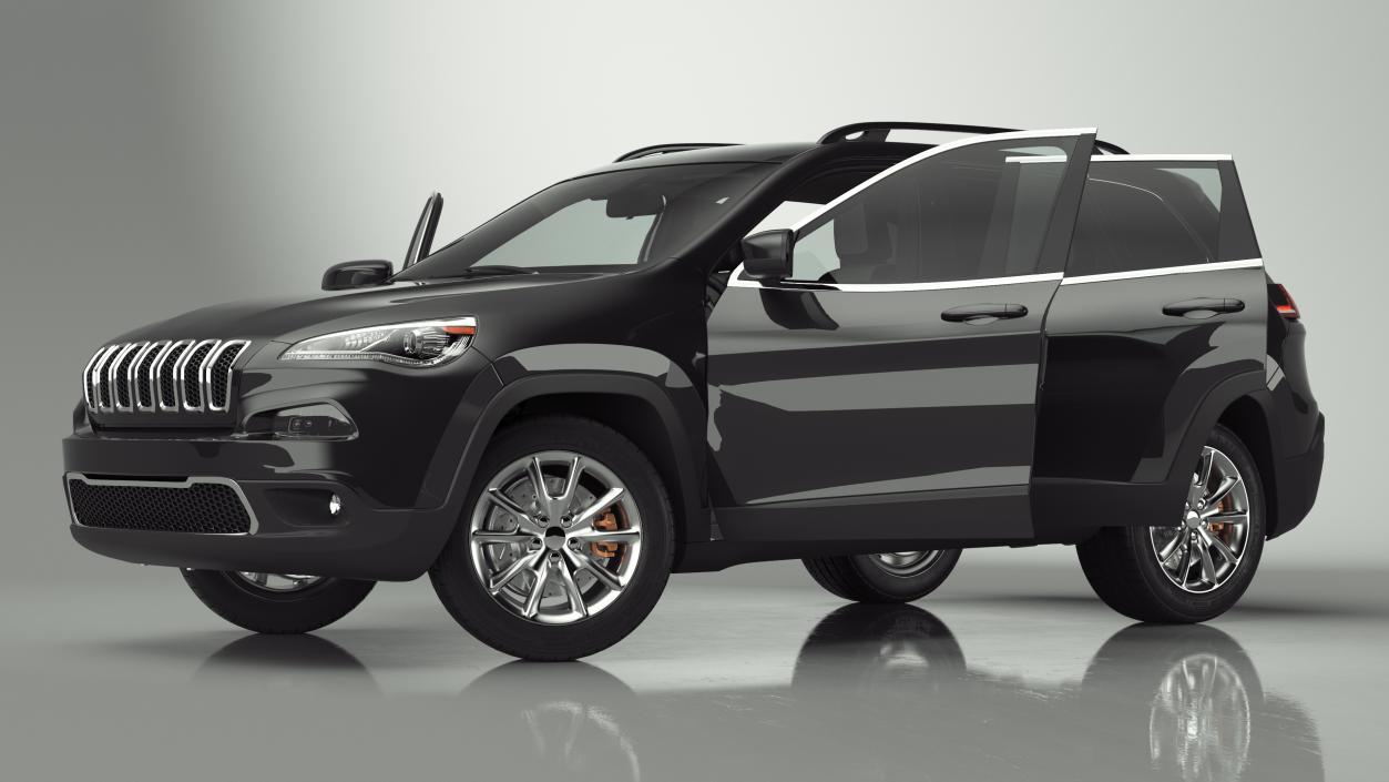 3D Modern SUV Rigged for Maya