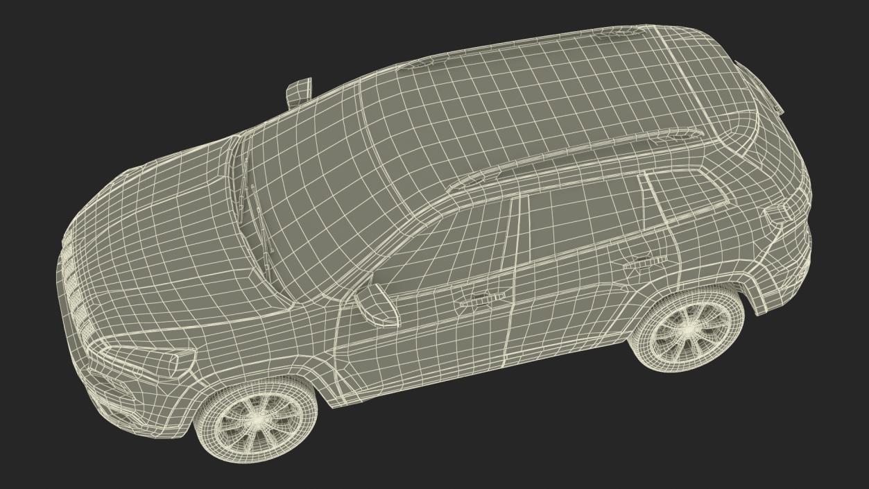 3D Modern SUV Rigged for Maya