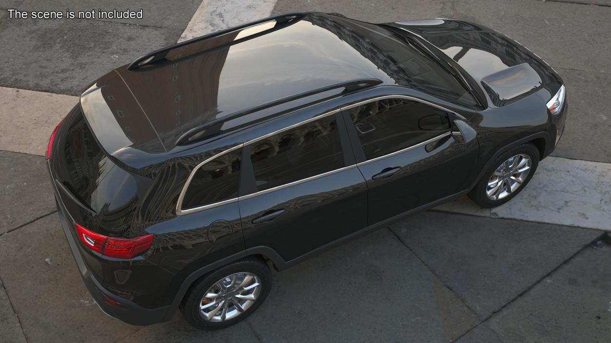 3D Modern SUV Rigged for Maya