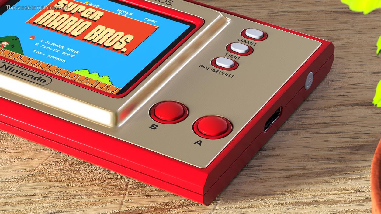 3D Nintendo Game and Watch Console Super Mario Bros model