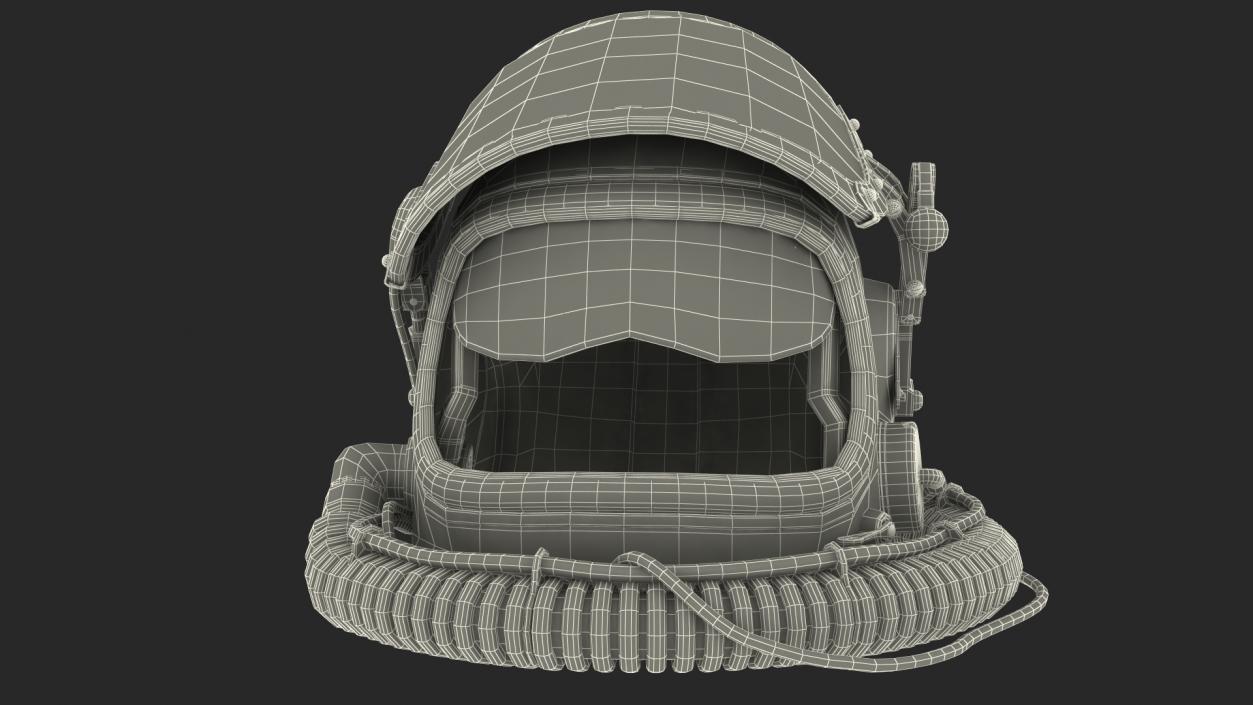 3D Flight Helmet Raised Visor