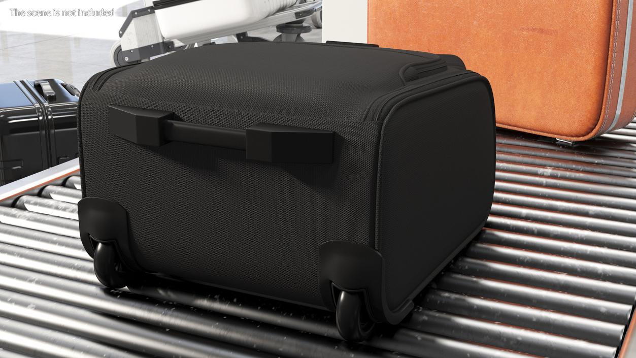 3D Softshell Rolling Luggage Samsonite Black