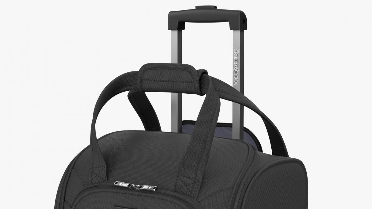 3D Softshell Rolling Luggage Samsonite Black