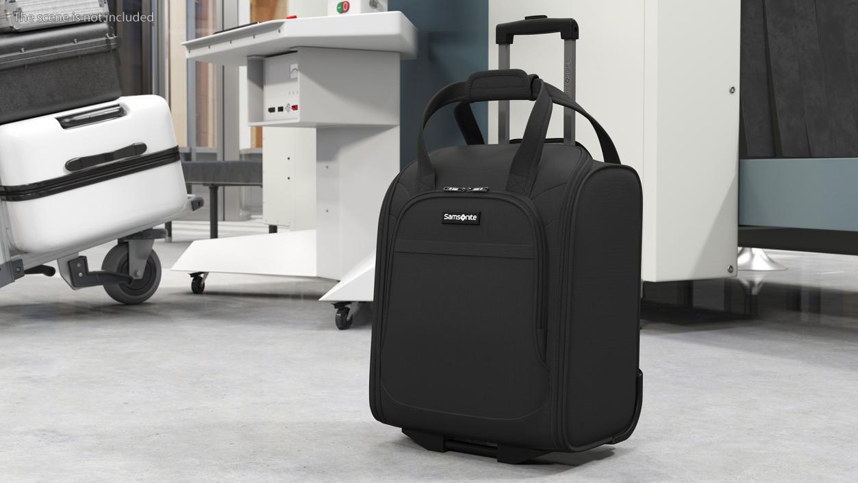 3D Softshell Rolling Luggage Samsonite Black