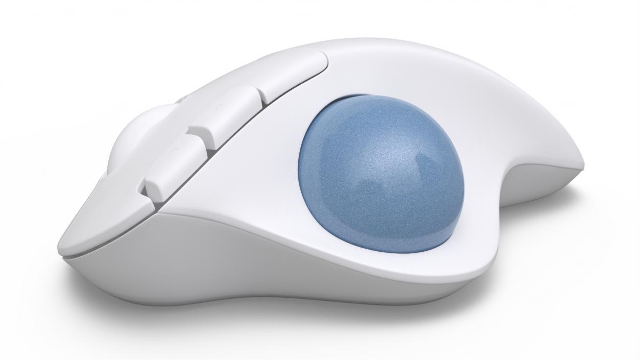 Logitech Ergo M575 Wireless Trackball Mouse White 3D model