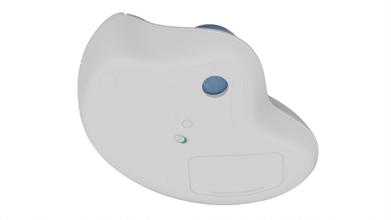 Logitech Ergo M575 Wireless Trackball Mouse White 3D model