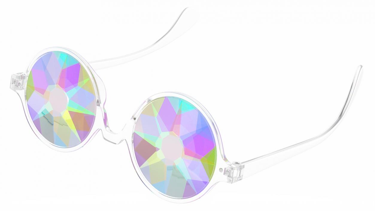 3D Kaleidoscope Crystal Glasses model