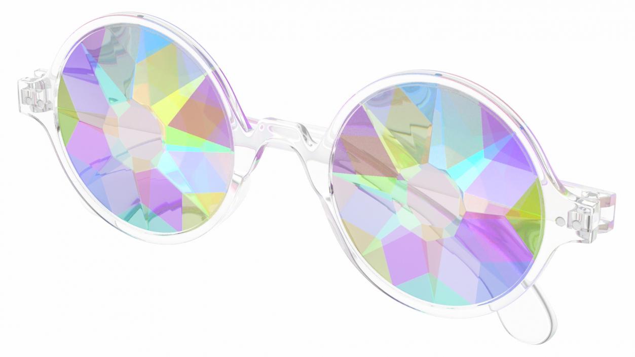 3D Kaleidoscope Crystal Glasses model