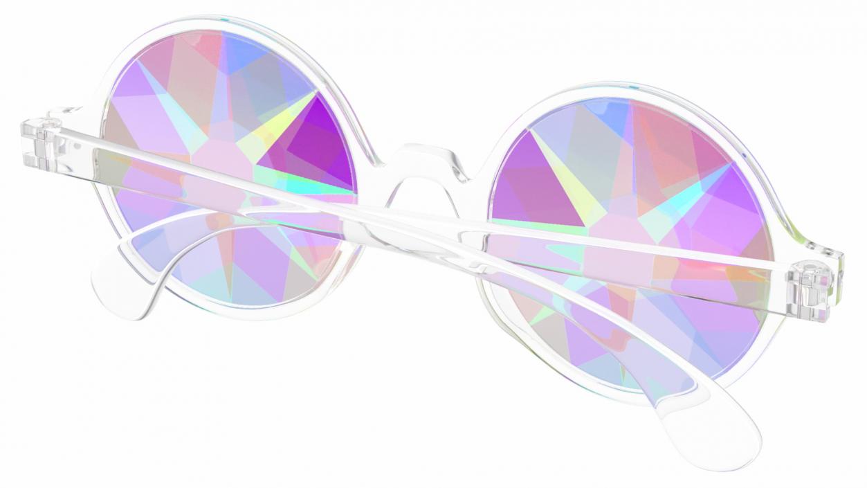 3D Kaleidoscope Crystal Glasses model