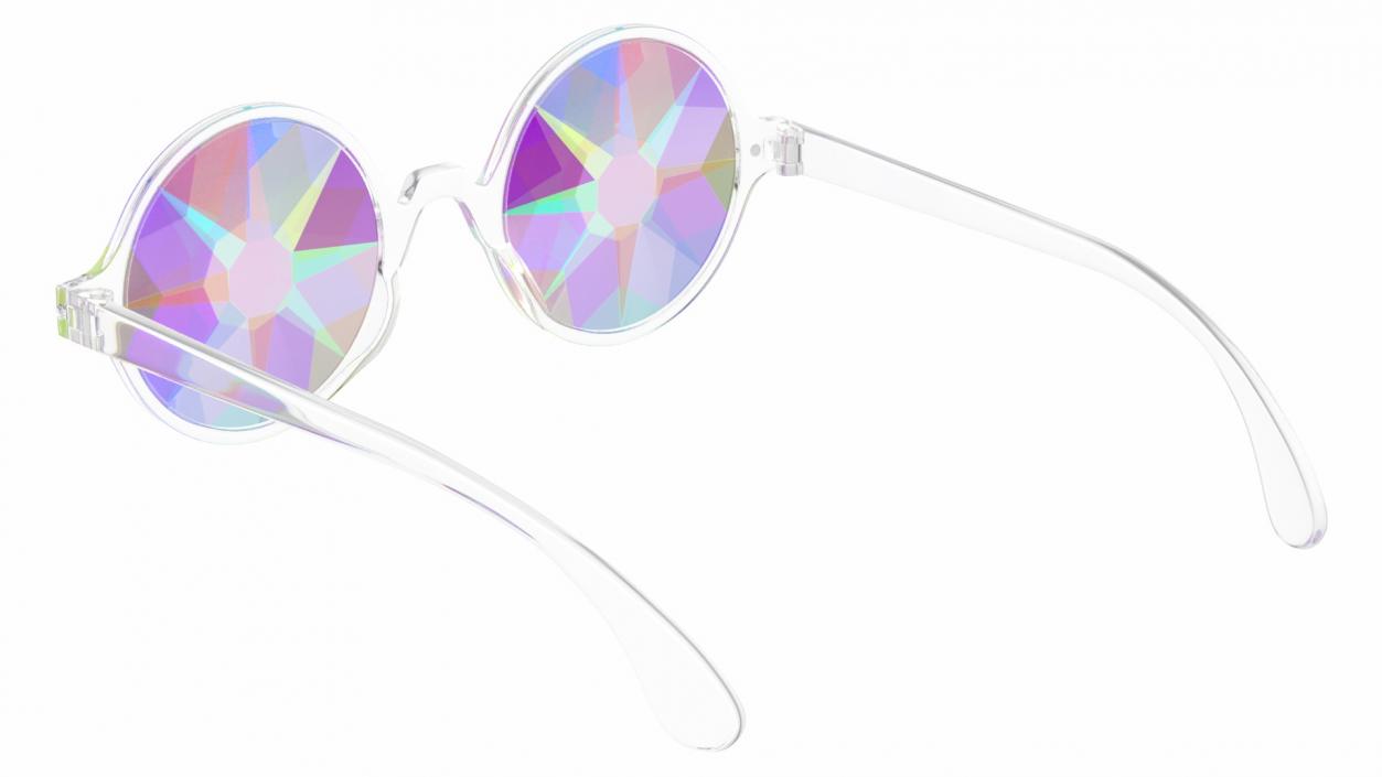 3D Kaleidoscope Crystal Glasses model