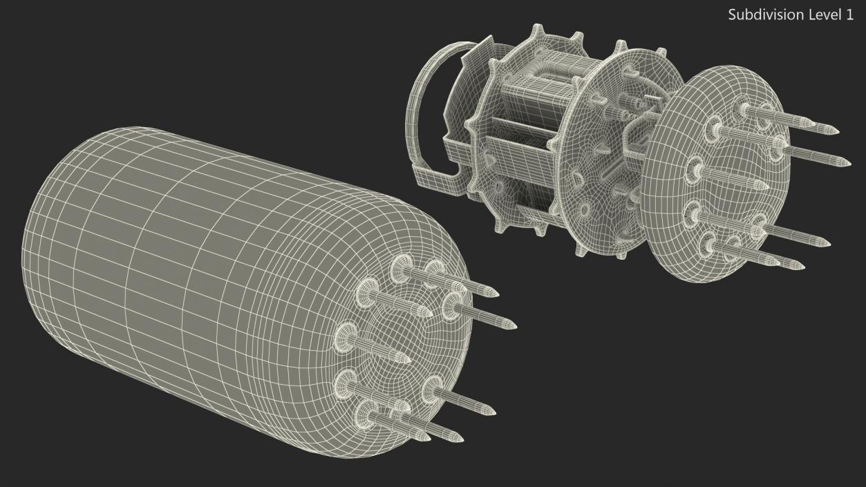 Vacuum Tube ECC83S 12AX7 3D model