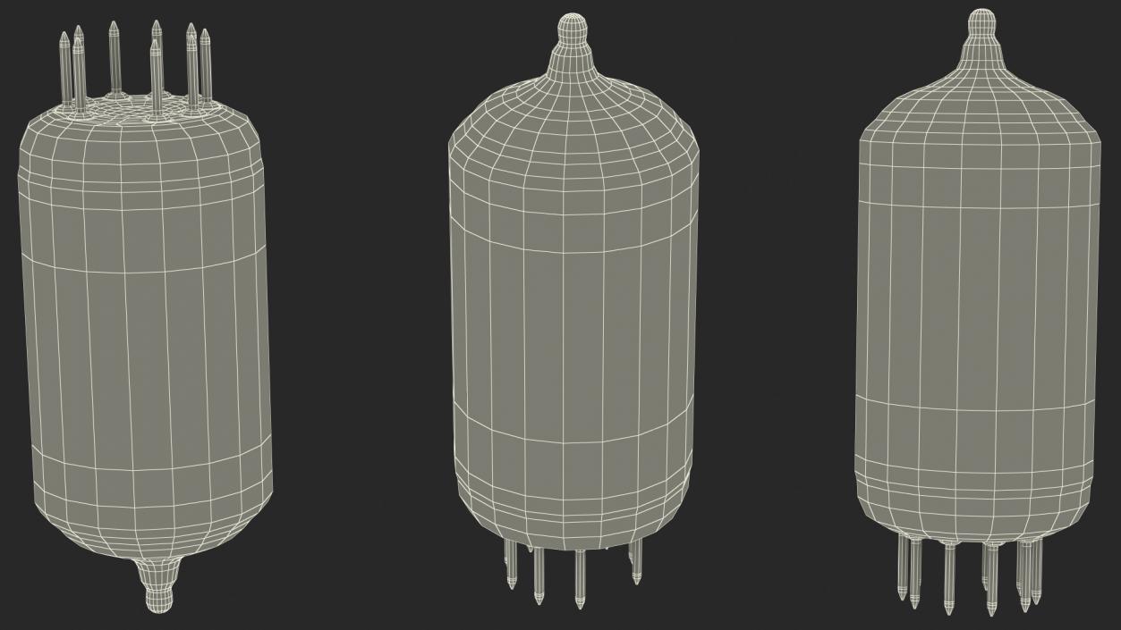 Vacuum Tube ECC83S 12AX7 3D model