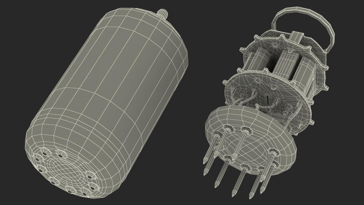 Vacuum Tube ECC83S 12AX7 3D model
