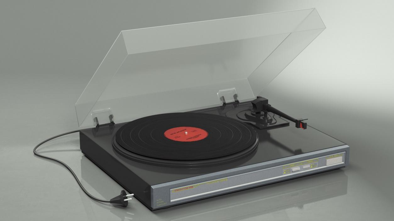 Retro Turntables Collection 3D