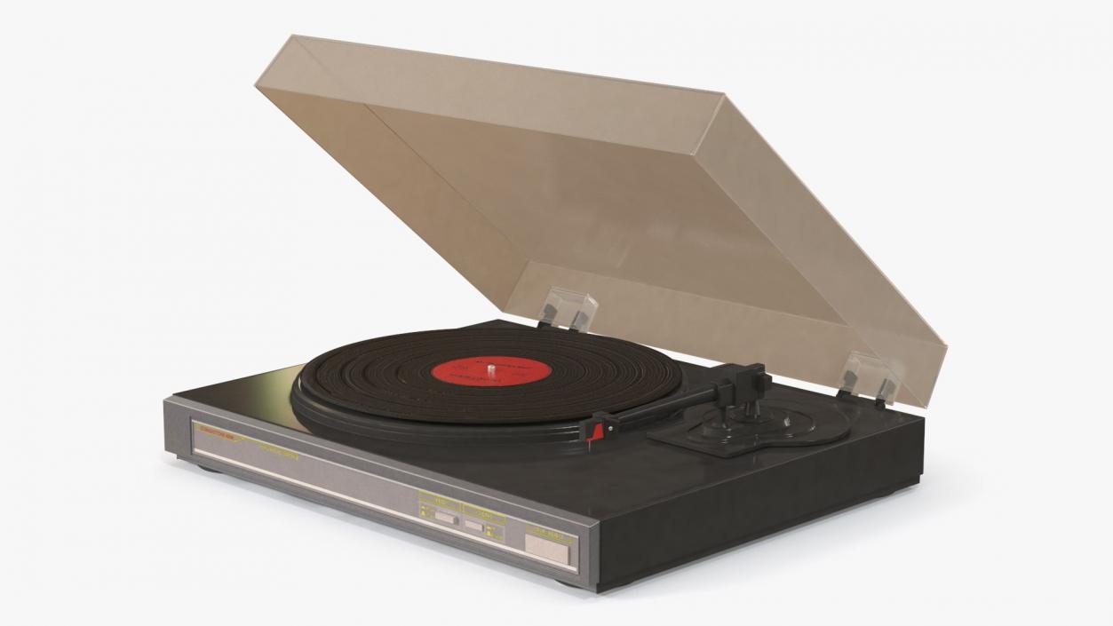 Retro Turntables Collection 3D