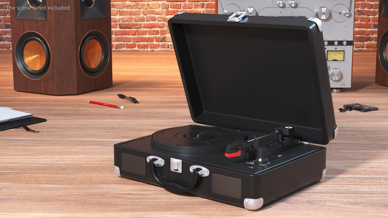 Retro Turntables Collection 3D