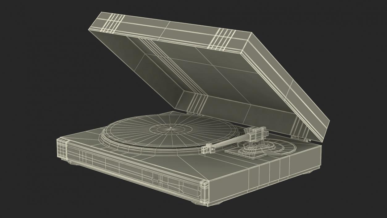 Retro Turntables Collection 3D