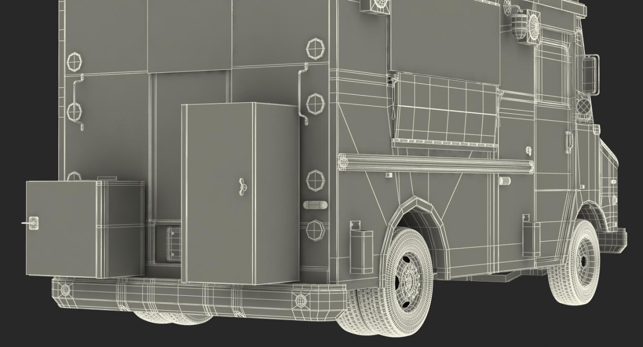 3D model Hot Dog Truck Rigged