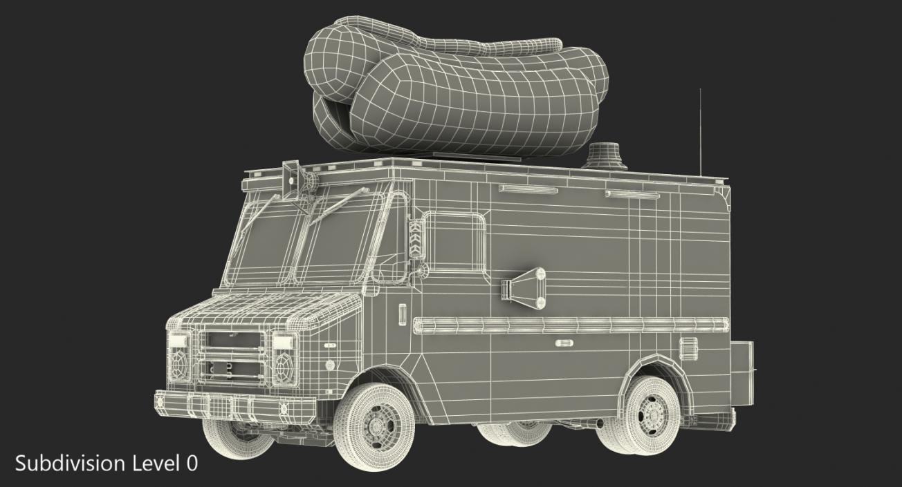 3D model Hot Dog Truck Rigged