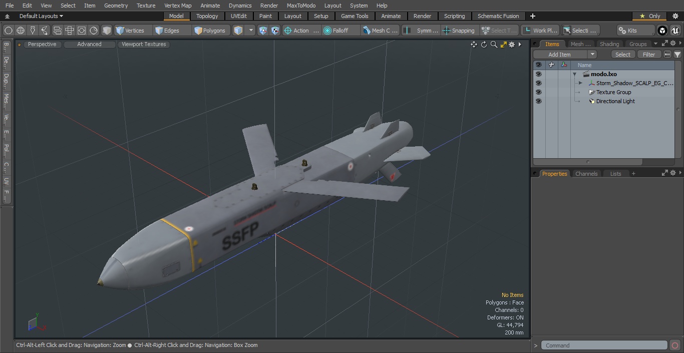 3D Storm Shadow SCALP EG Cruise Missile