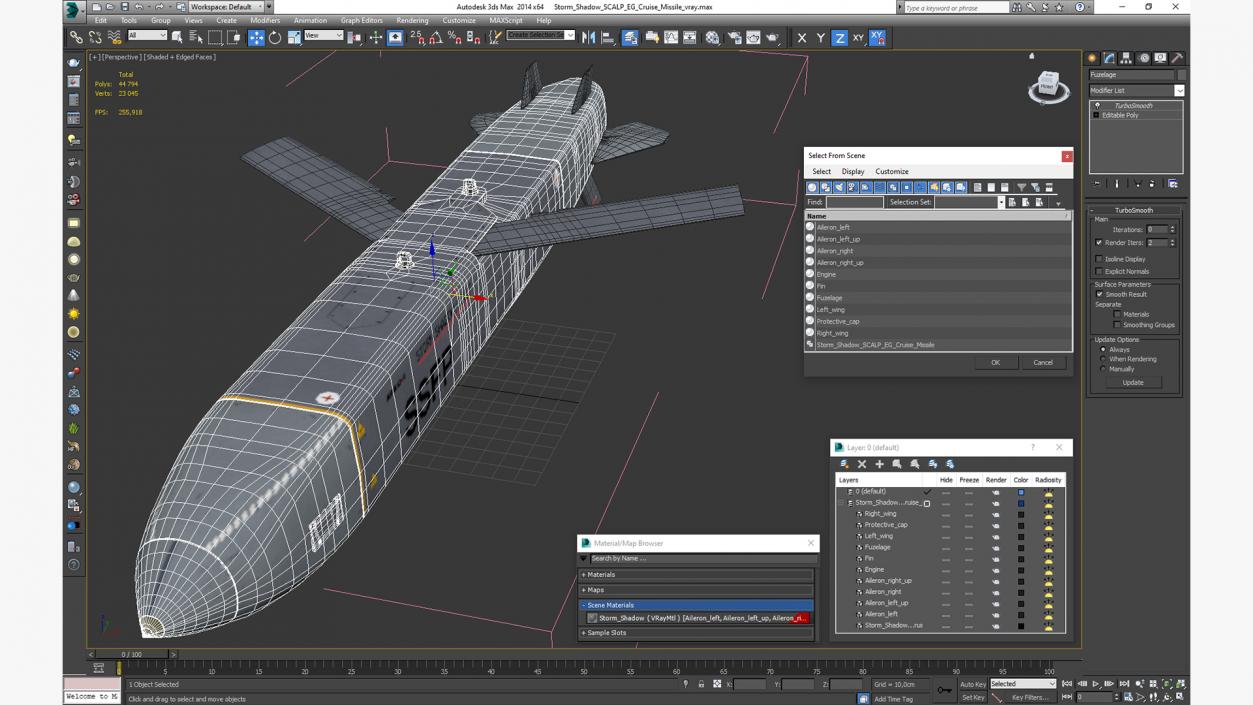 3D Storm Shadow SCALP EG Cruise Missile